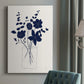 Indigo Sketch Bouquet I - Canvas Art Print