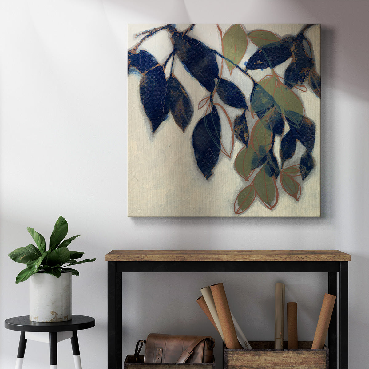 Entwined Leaves II - Canvas Art Print