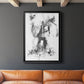 Graphite Abstract II - Modern Framed Canvas Print