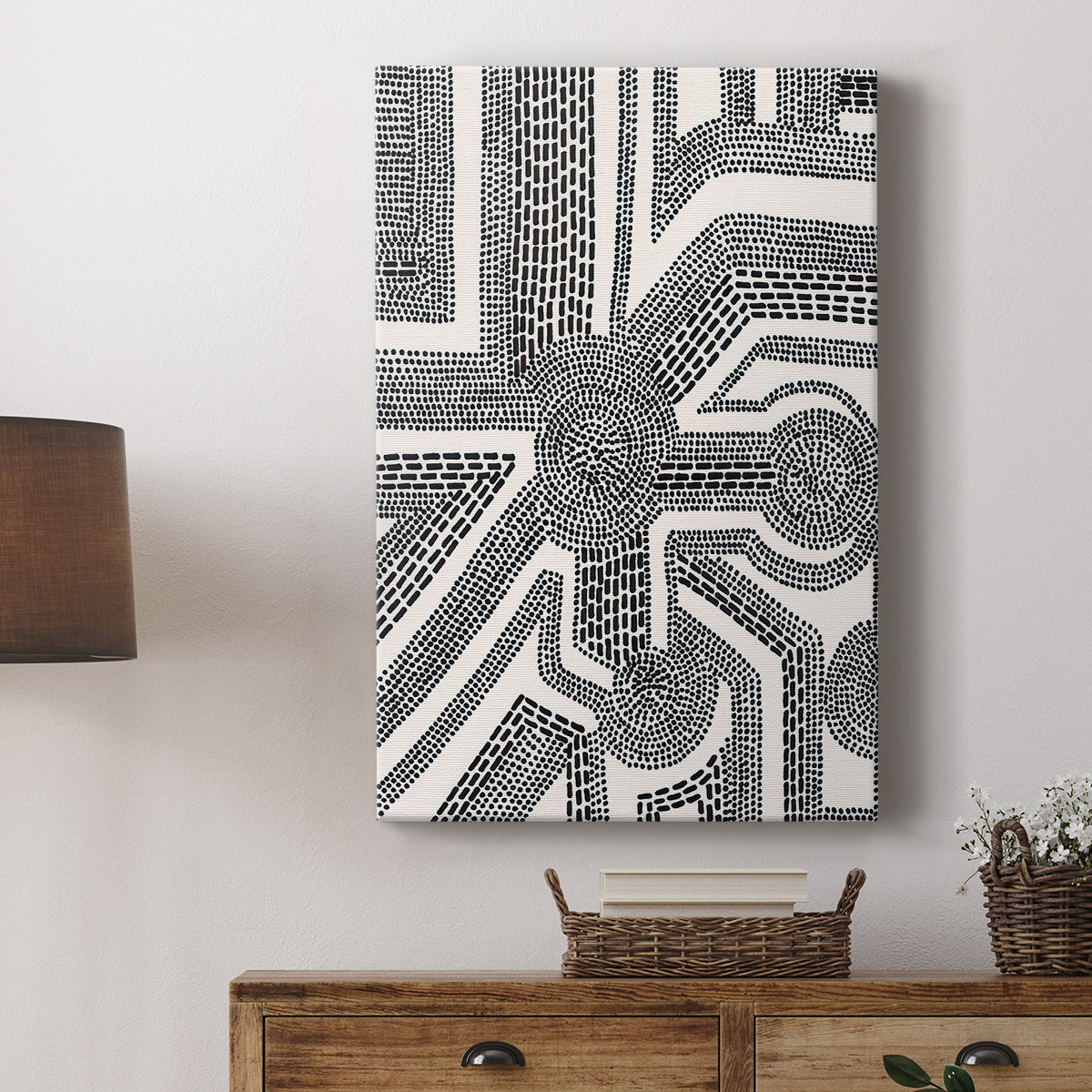 Dots and Dashes II - Canvas Art Print