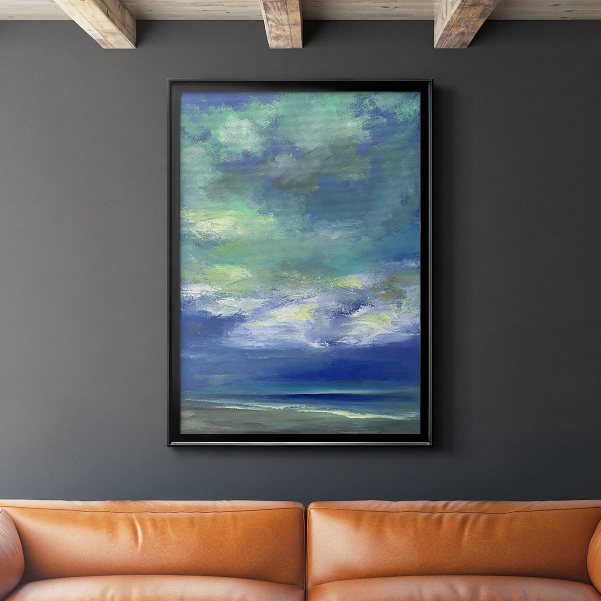 Island Midday - Modern Framed Canvas Print