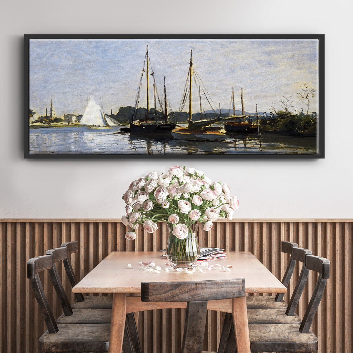 Pleasure Boats, 1872 - Floater Framed Canvas Print