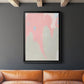 Blushing Abstract IV - Modern Framed Canvas Print
