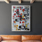 Fruit Collage I - Modern Framed Canvas Print