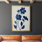 Indigo Bloom II - Modern Framed Canvas Print