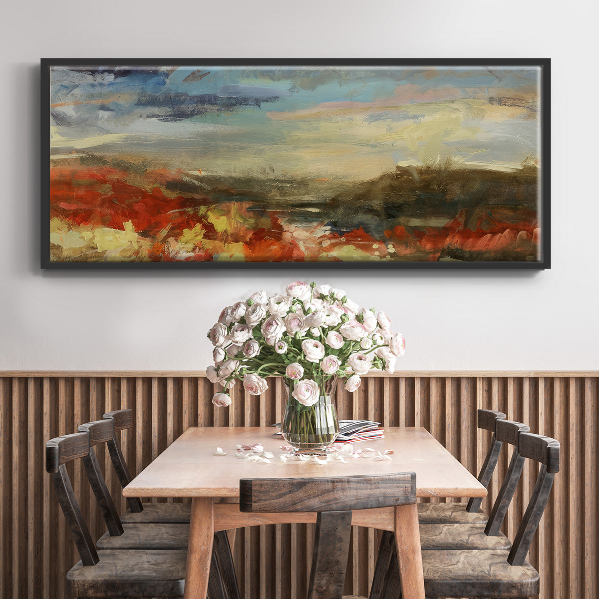 Landscape Study - Floater Framed Canvas Print