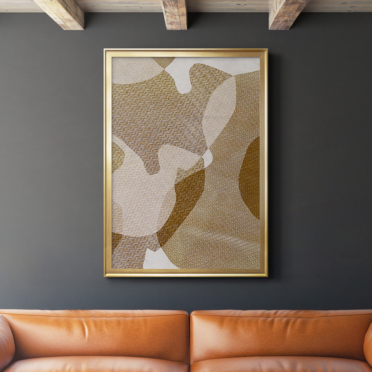 Texture Desert II - Modern Framed Canvas Print