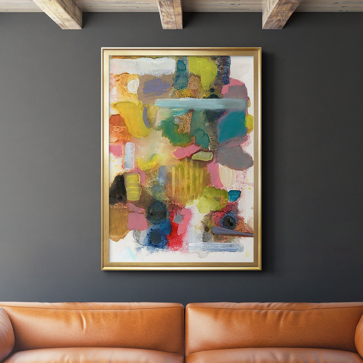 Everything at Once II - Modern Framed Canvas Print