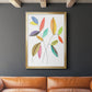 Color Pop Leaves IV - Modern Framed Canvas Print