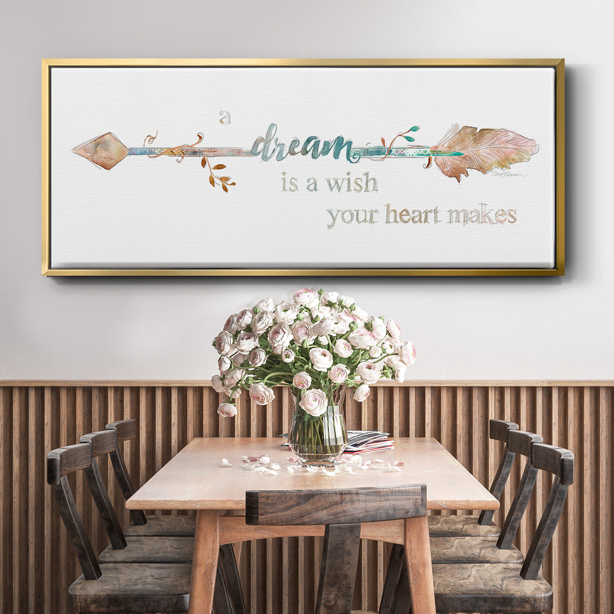 Dream Arrow - Floater Framed Canvas Print