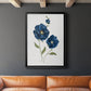 Blue Poppies - Modern Framed Canvas Print