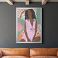 Curly Lady III - Modern Framed Canvas Print