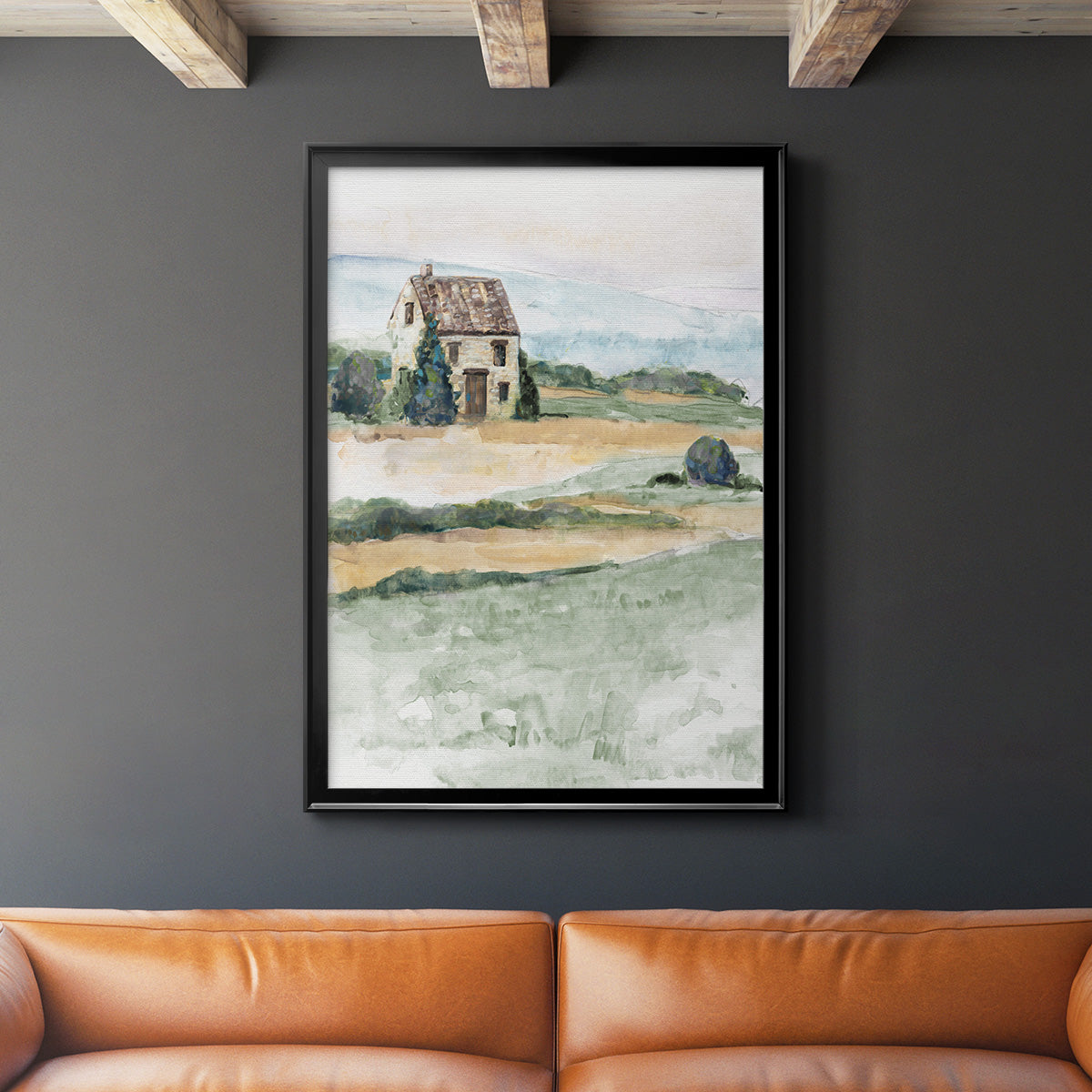 On the Countryside I - Modern Framed Canvas Print