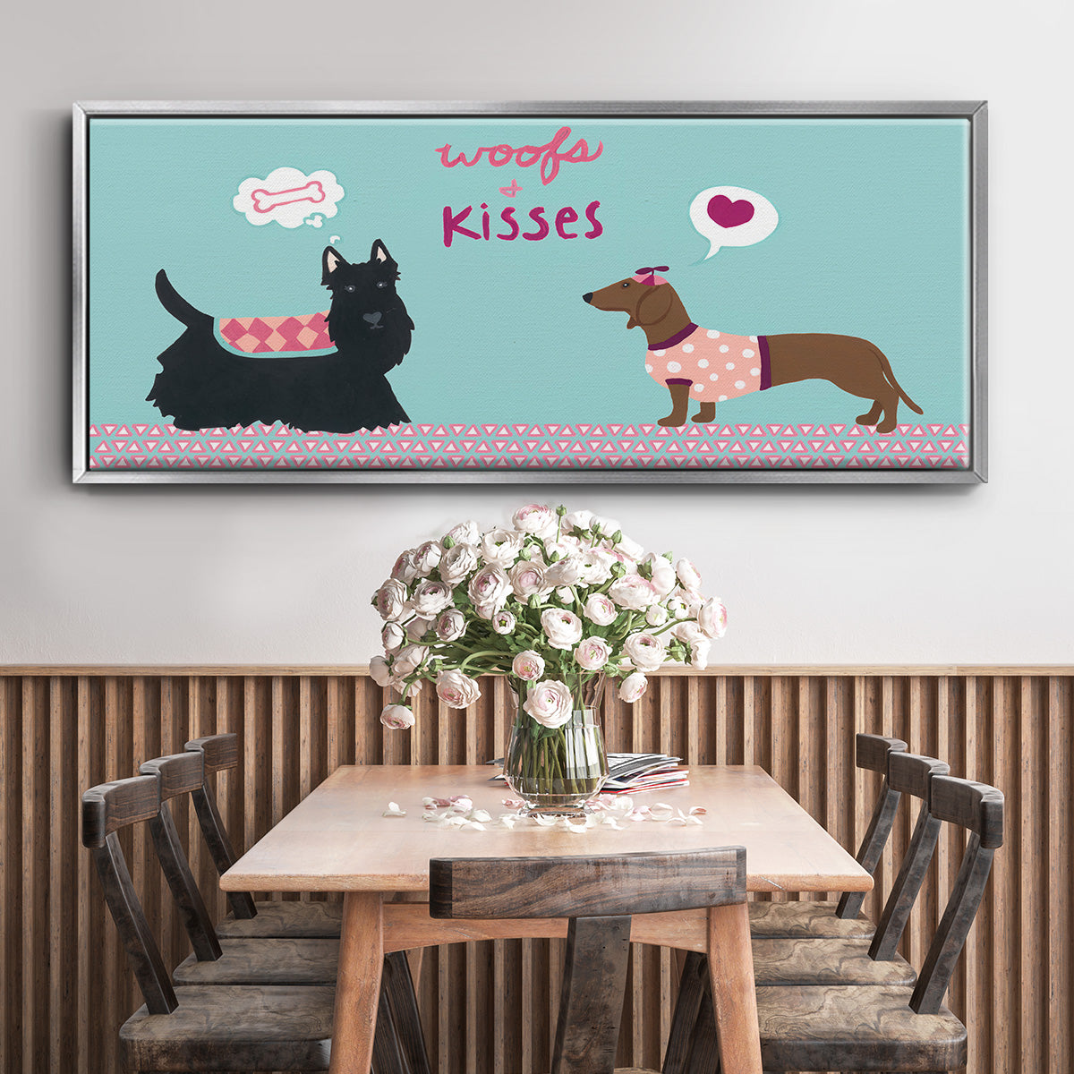 Valendogs Collection C - Floater Framed Canvas Print