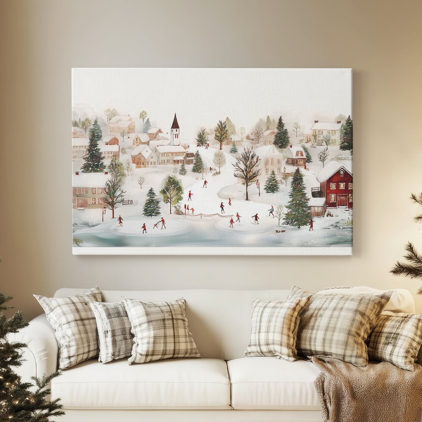 Frostlit Icicles Serenade - Canvas Art Print