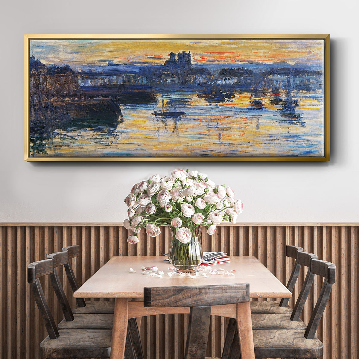 The Port of Dieppe, Evening, 1882 - Floater Framed Canvas Print