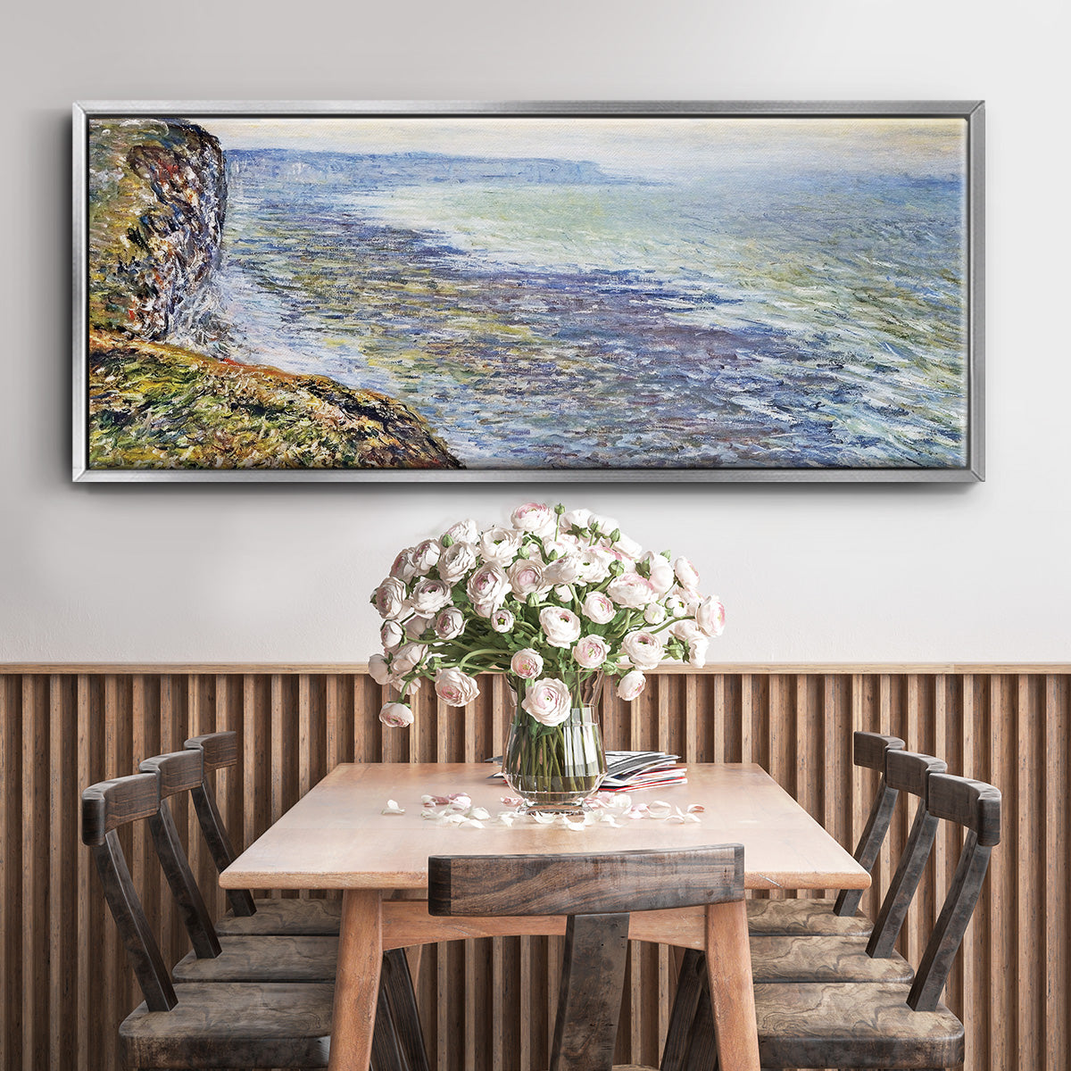 Seascape Near Fecamp, 1881 - Floater Framed Canvas Print