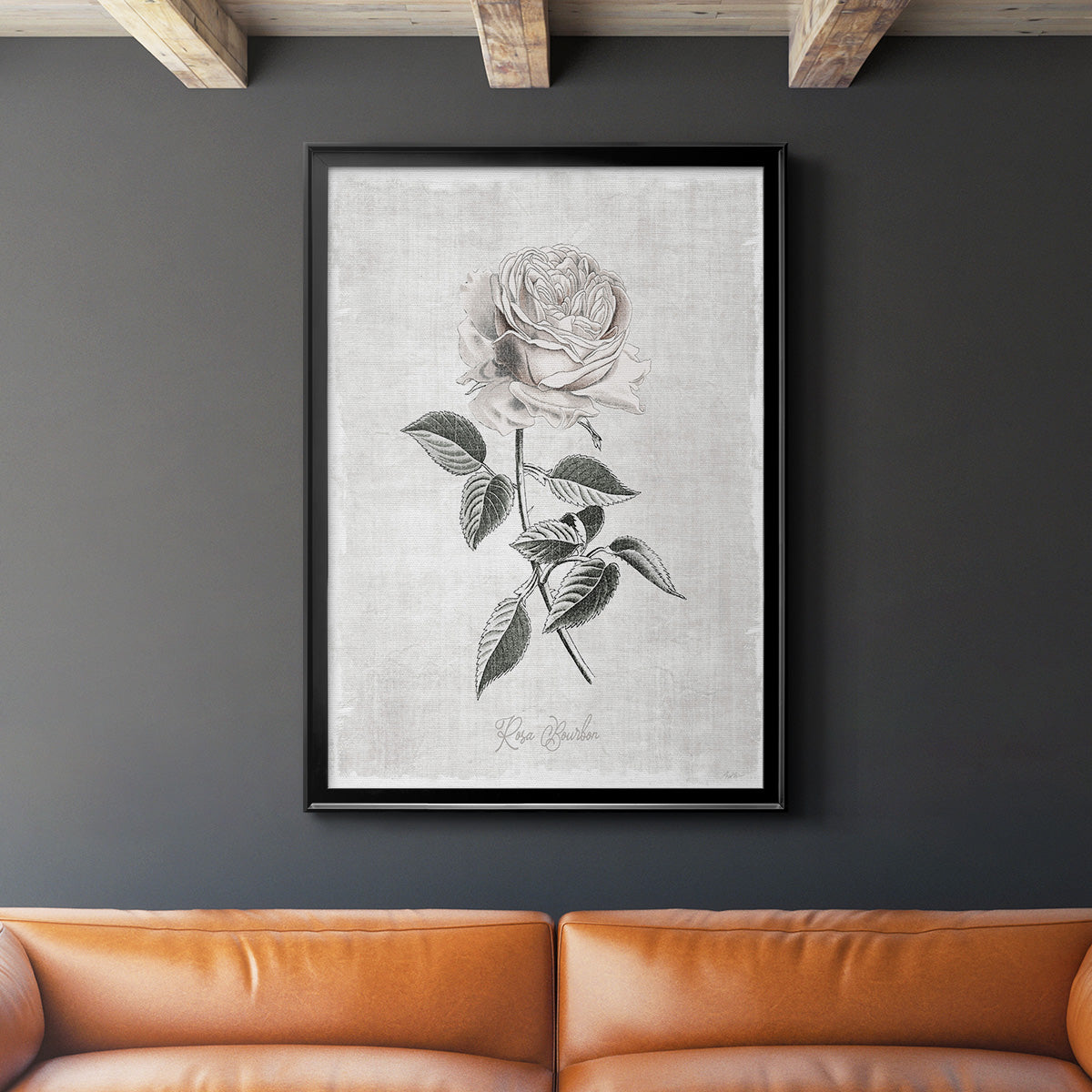 Vintage Botanical I - Modern Framed Canvas Print