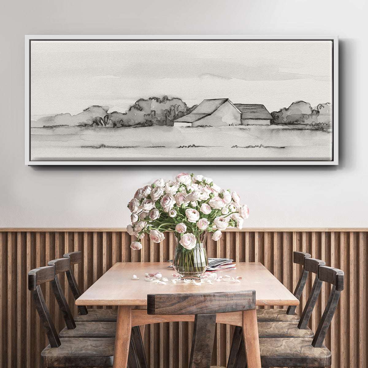 Wyeth Barn II - Floater Framed Canvas Print