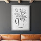 Sketchy Bouquet I - Modern Framed Canvas Print