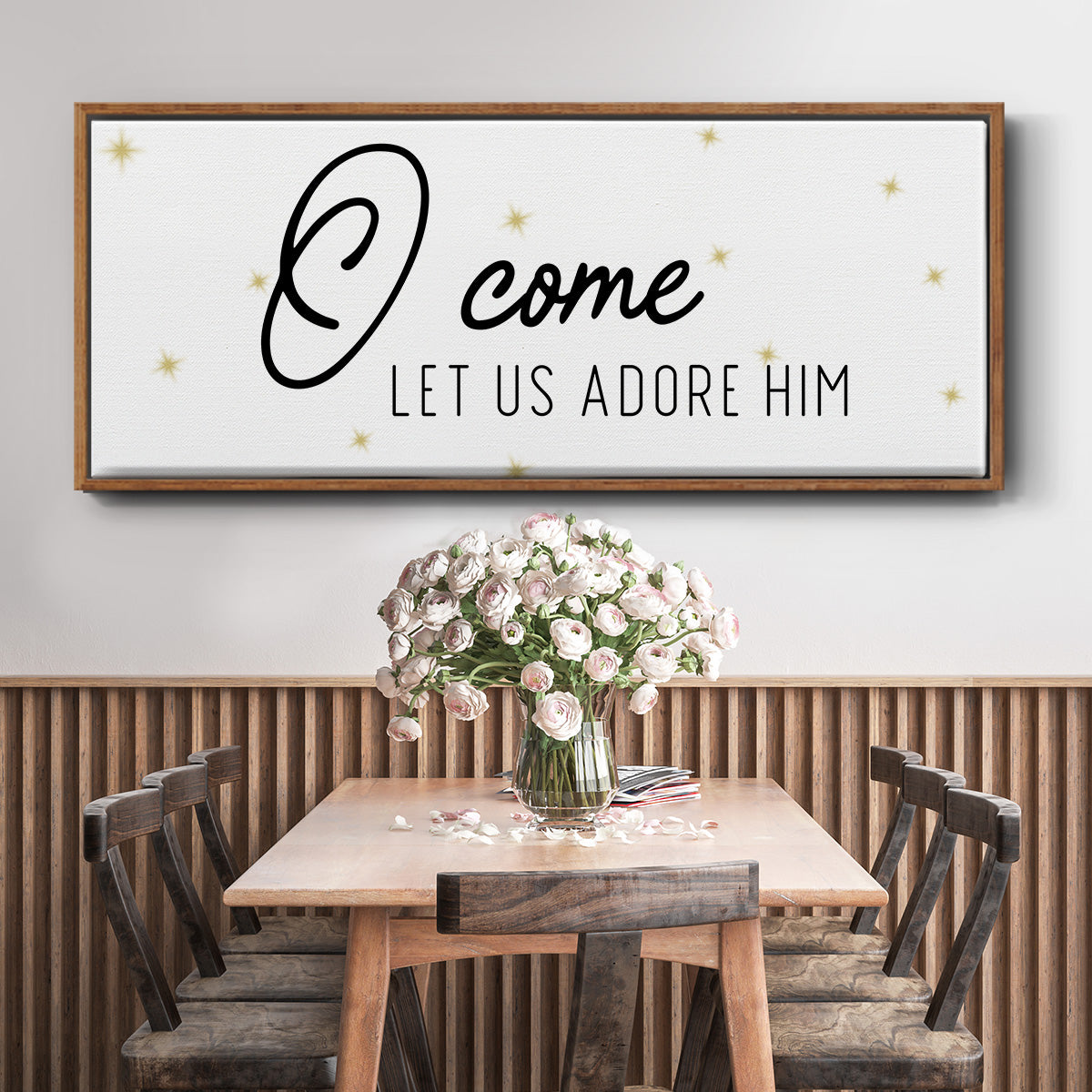 O Come - Floater Framed Canvas Print