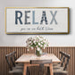 Relax - Floater Framed Canvas Print