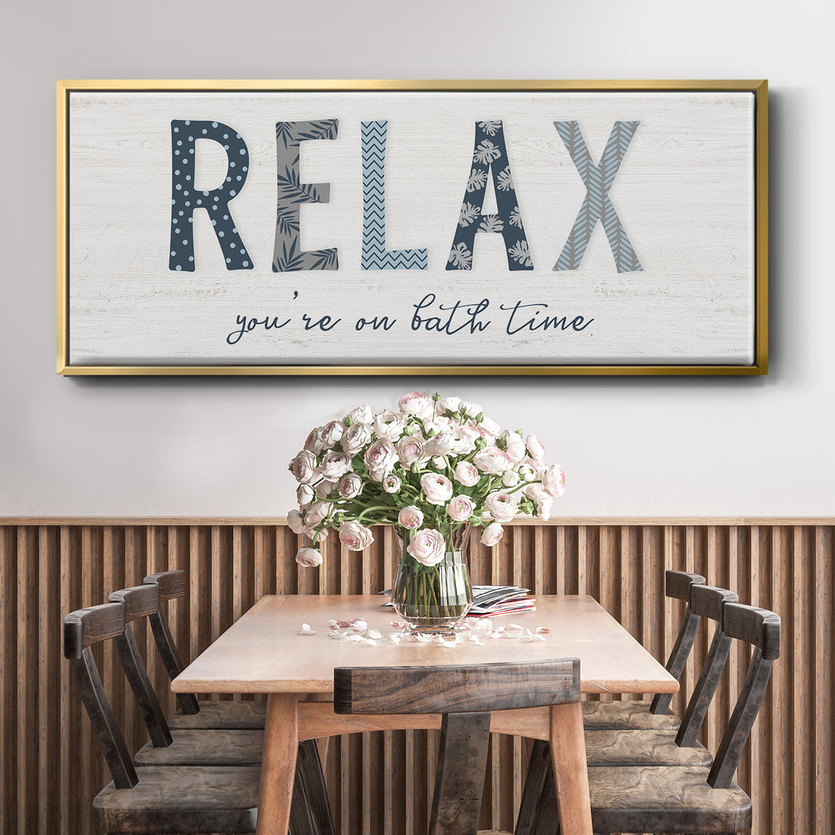 Relax - Floater Framed Canvas Print