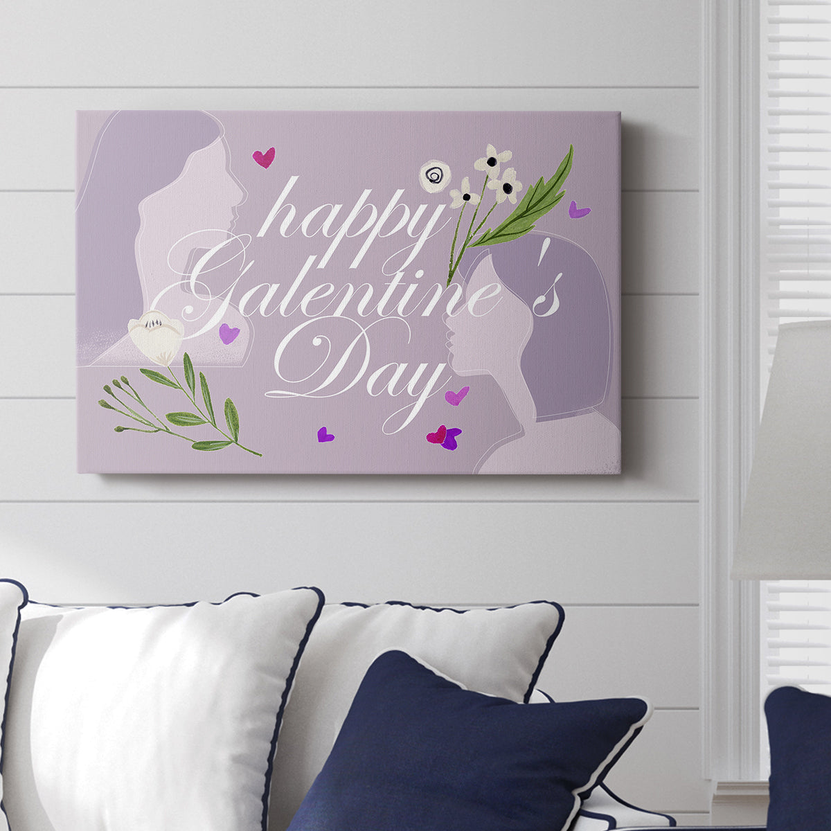 Happy Galentine's Day Collection A - Canvas Art Print