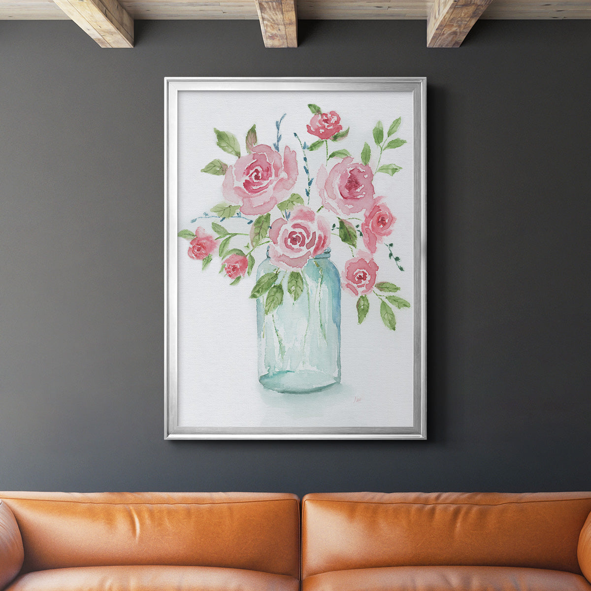 Adorable II - Modern Framed Canvas Print