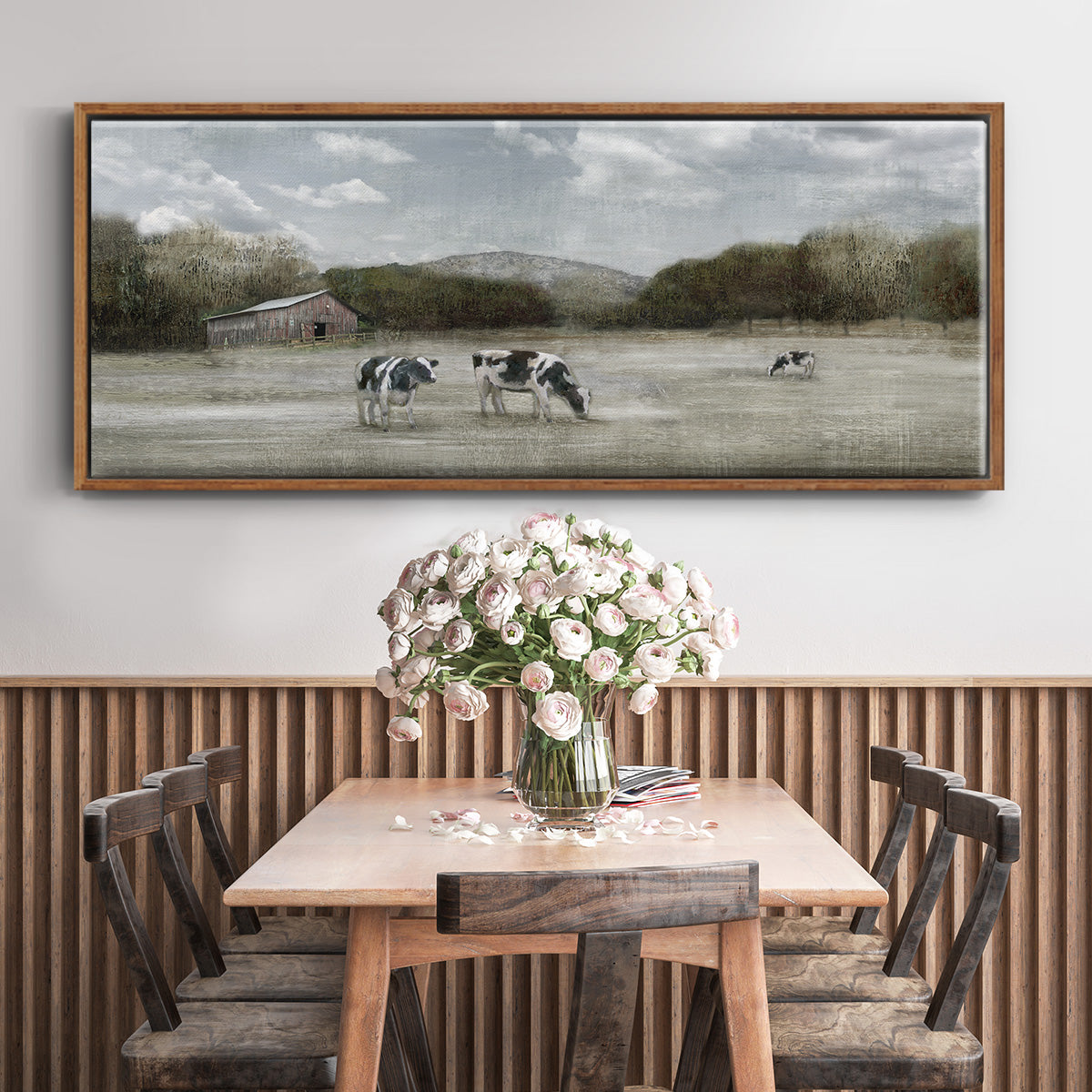 Country Satisfaction - Floater Framed Canvas Print