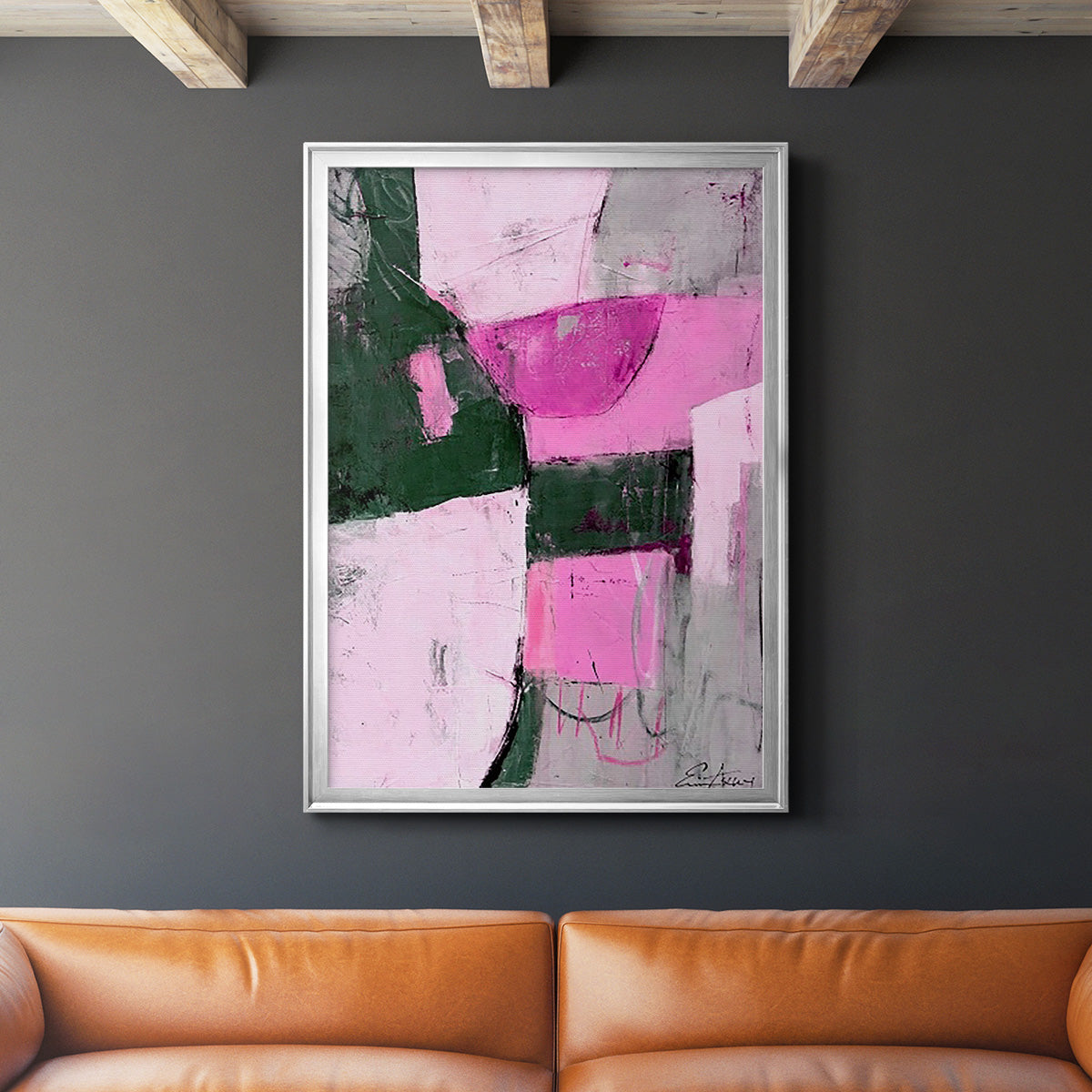 Party Mixer I - Modern Framed Canvas Print