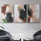 Unbleached Neutrals I - Framed Premium Gallery Wrapped Canvas L Frame 3 Piece Set - Ready to Hang