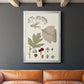 Leaves & Berries II - Modern Framed Canvas Print