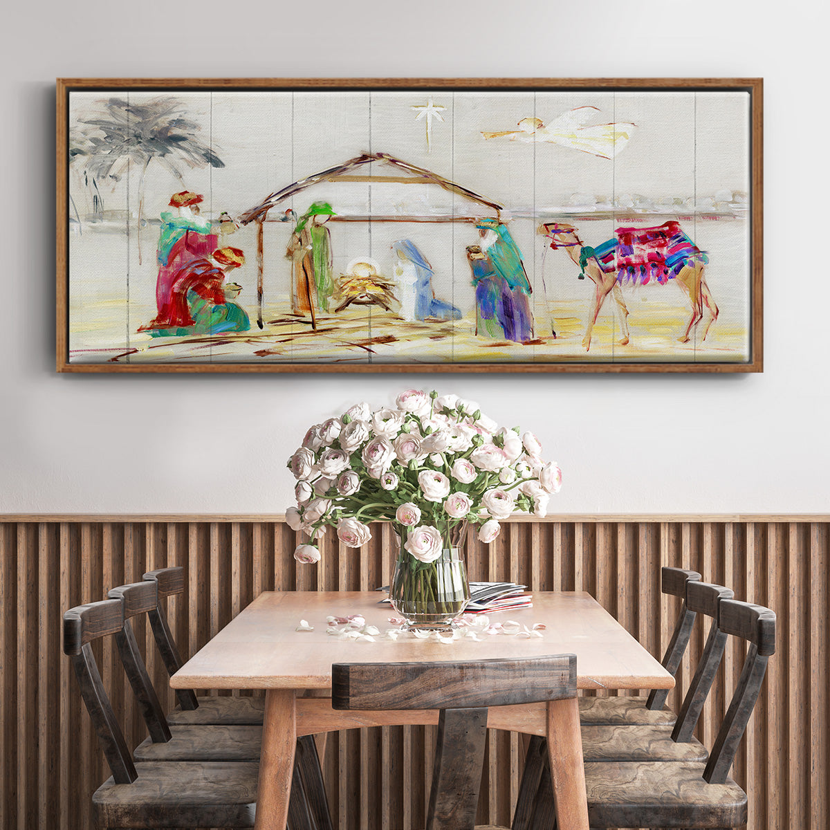 Nativity - Floater Framed Canvas Print