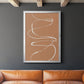 Terracotta Drift I - Modern Framed Canvas Print