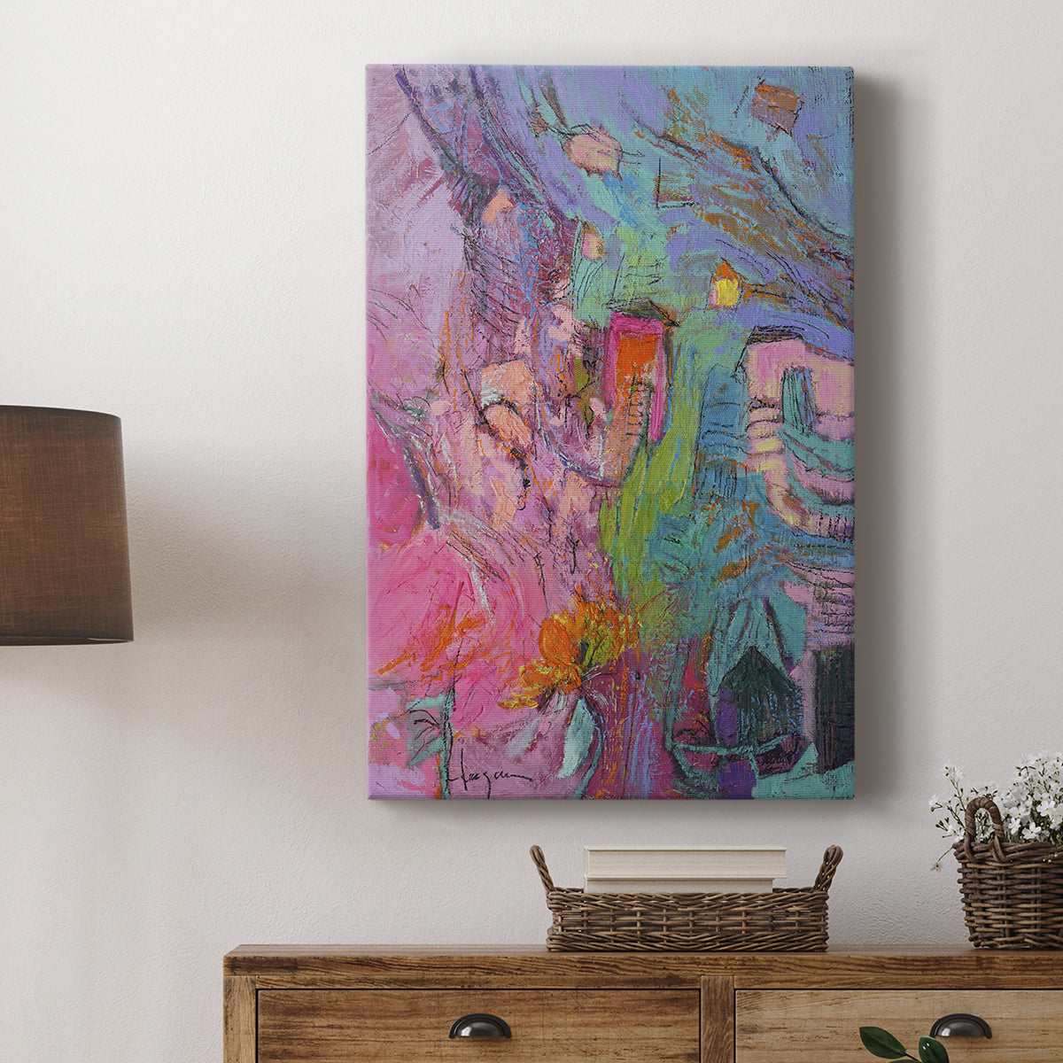 My Pink House - Canvas Art Print
