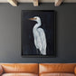 Calm Great Egret I - Modern Framed Canvas Print