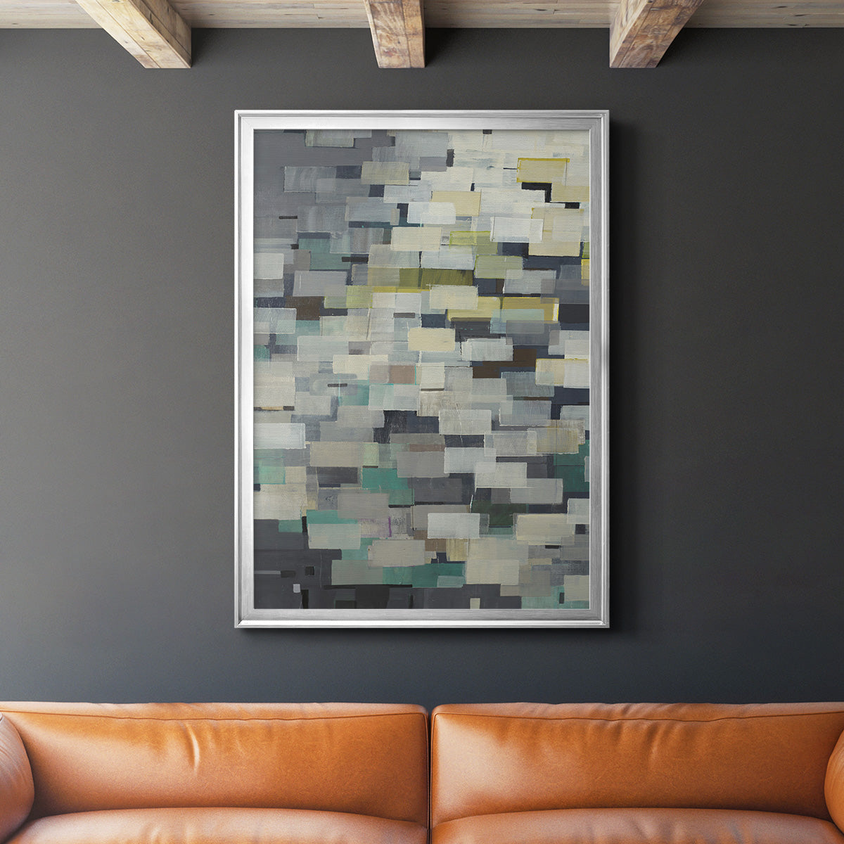 Puzzle Pieces V1 - Modern Framed Canvas Print