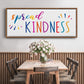Rainbow Kindness - Floater Framed Canvas Print
