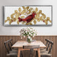 Red Bird Christmas Collection D - Floater Framed Canvas Print