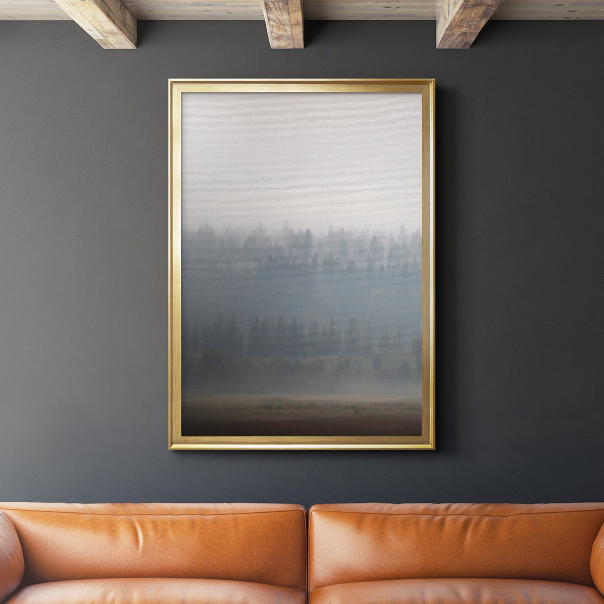 Morning Glow II - Modern Framed Canvas Print