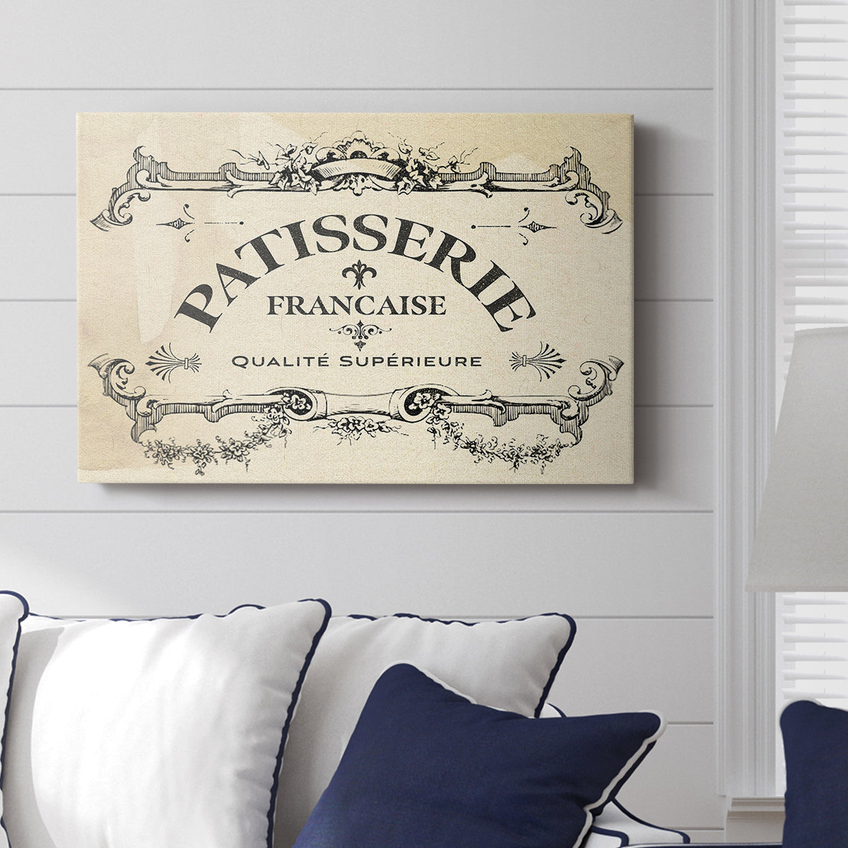 Antique French Label I - Canvas Art Print