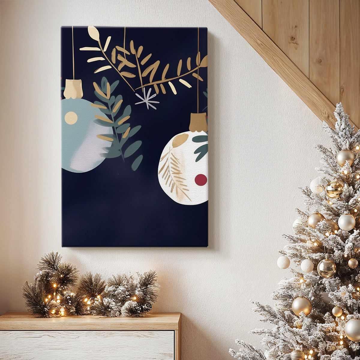 Chalk Carol - Canvas Art Print
