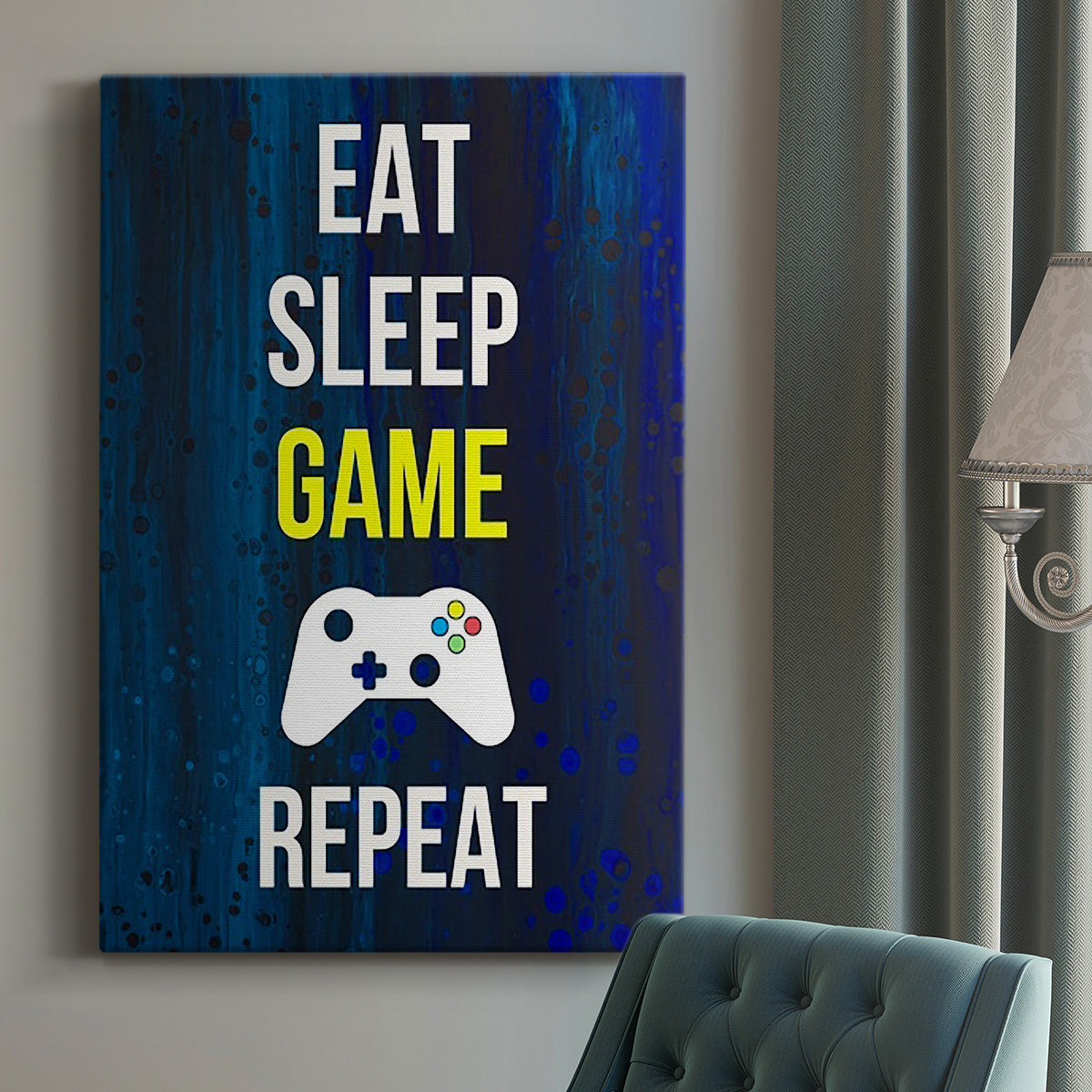 Gamer at Play V - Canvas Art Print