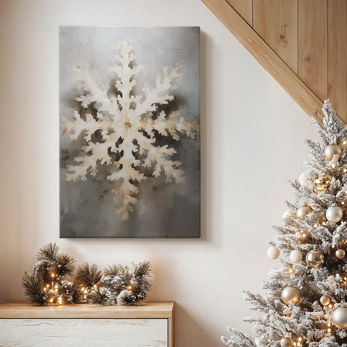 Twilight of Chalk Nativity - Canvas Art Print
