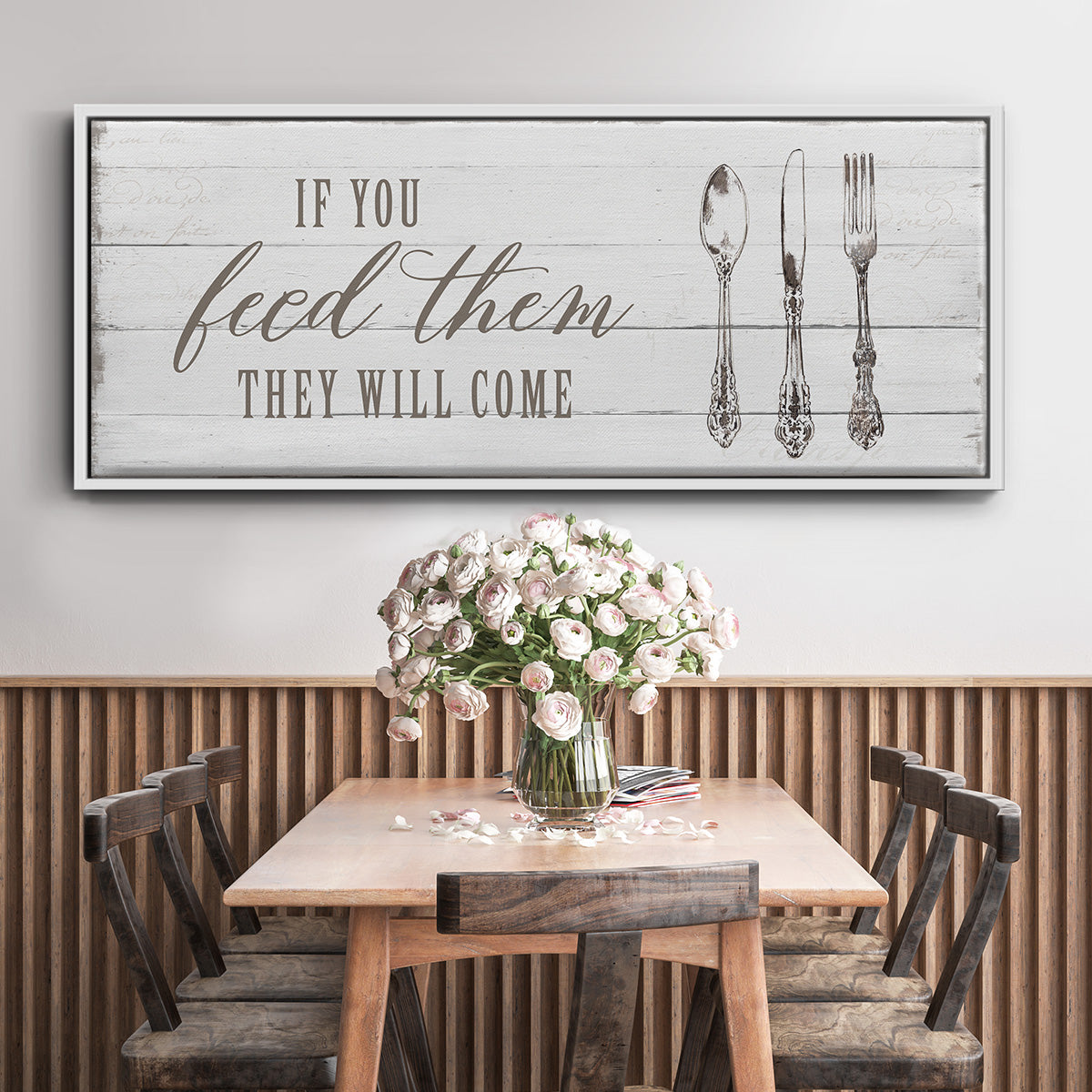 If You Feed Them - Floater Framed Canvas Print