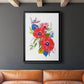 Brilliant Poppies II - Modern Framed Canvas Print