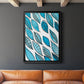 Patterned Leaf Shapes I - Modern Framed Canvas Print
