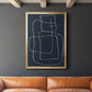 Shapes and Night Sky II - Modern Framed Canvas Print