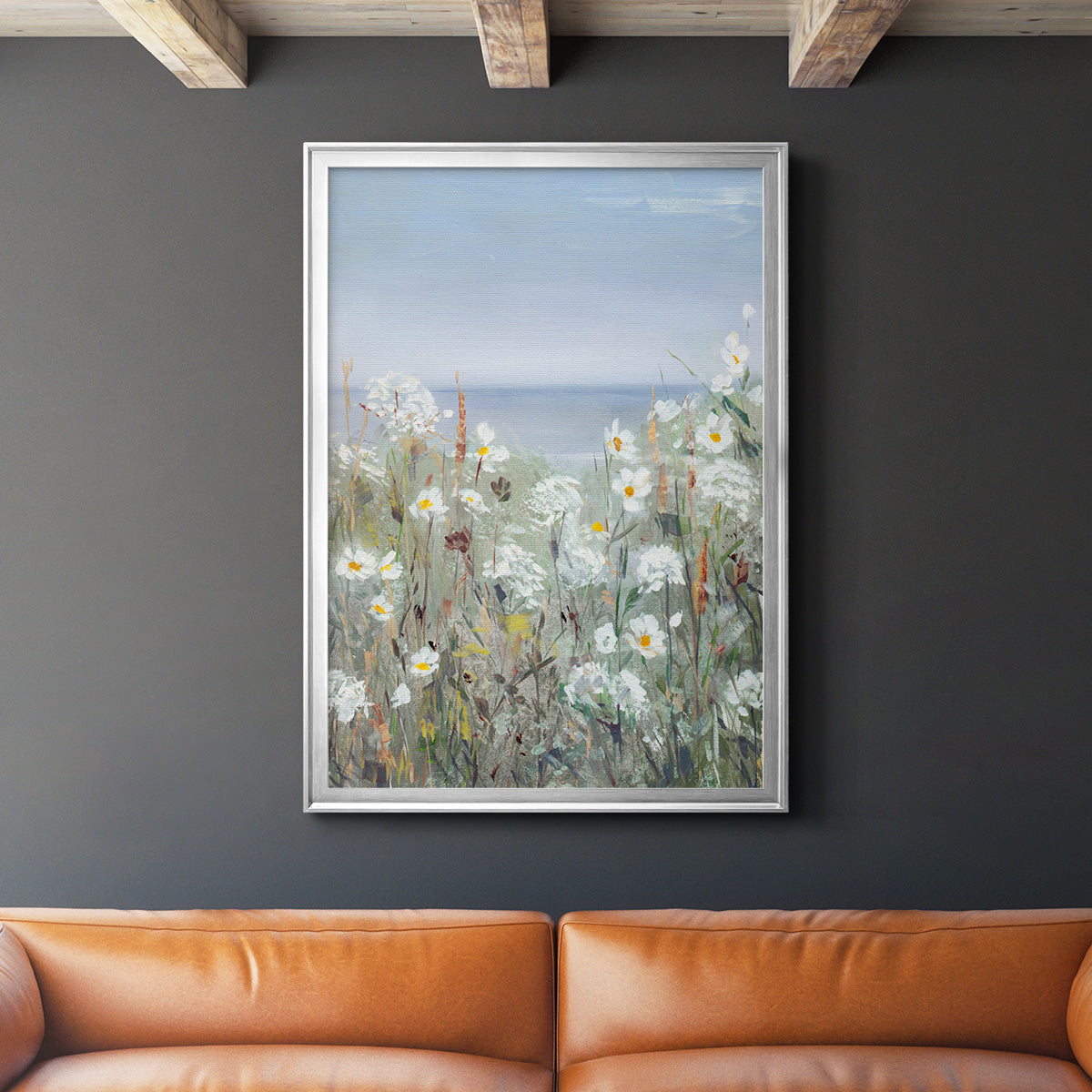 Wild Sea Breeze II - Modern Framed Canvas Print